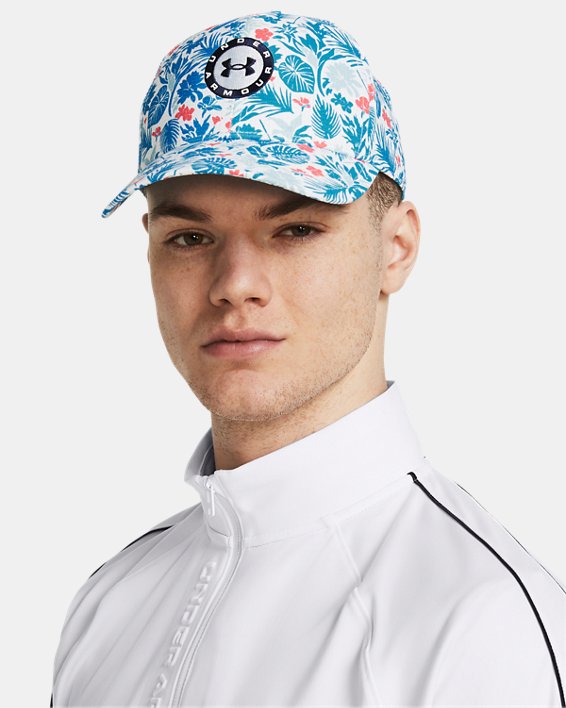 男士UA Jordan Spieth Tour Adjustable運動帽 in White image number 2
